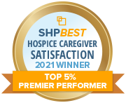 SHP Best 2021 CAHPS Hospice Top 5 Percent