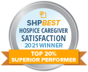 SHP Best 2021 CAHPS Hospice Top 20 Percent